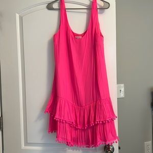Bright pink Lilly Pulitzer dress